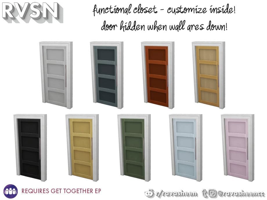 Hang Around Pocket Closet Door