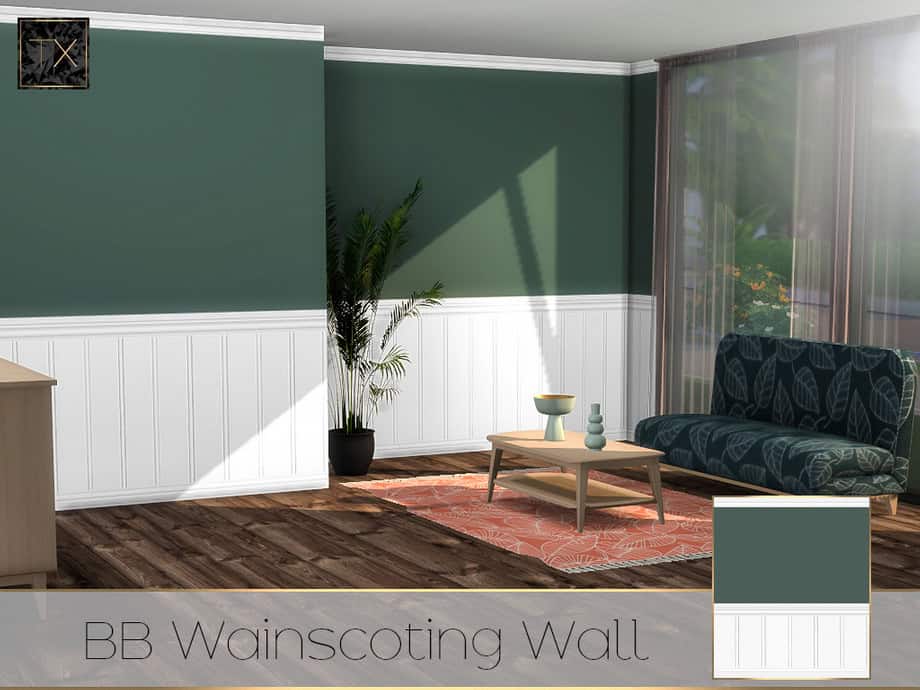 Beadboard Wainscoting Wall