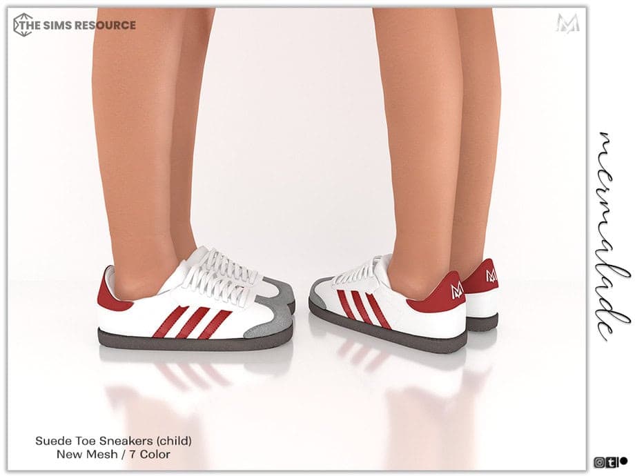Suede Toe Sneakers