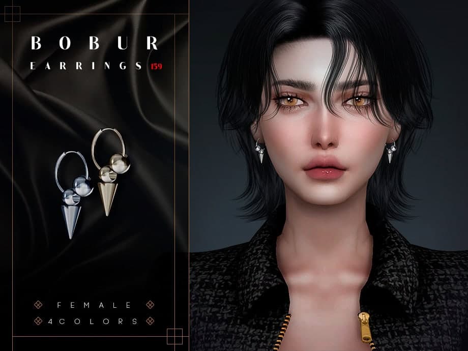 Hoop earrings with pendants