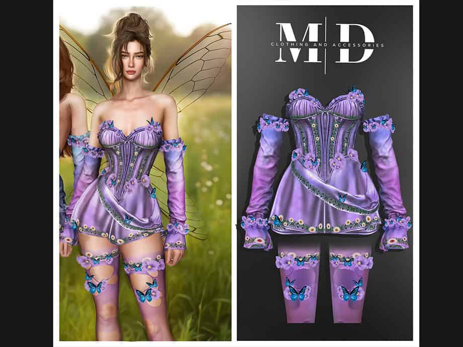 Aurora Fairy Dress V1