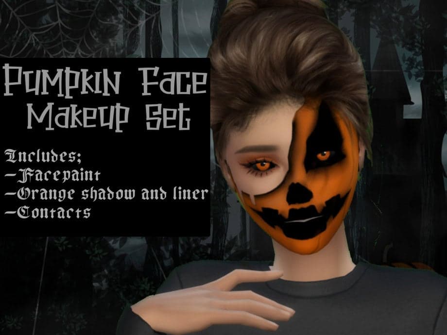 Pumpkin Face Halloween Makeup Set