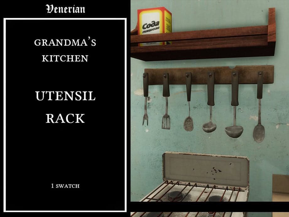 Grandma’s Kitchen Utensil Rack