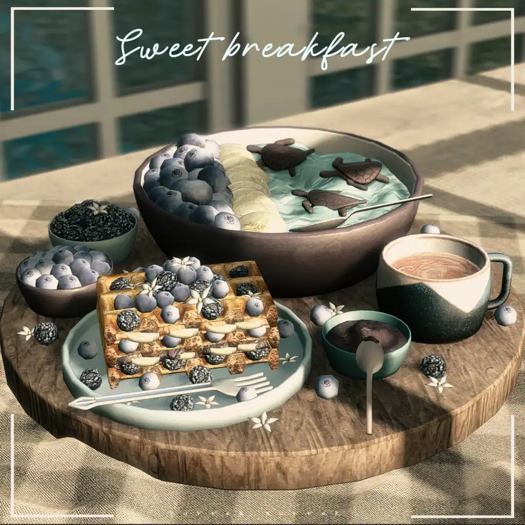 The Sims 4 CC Pack: Sweet Breakfast