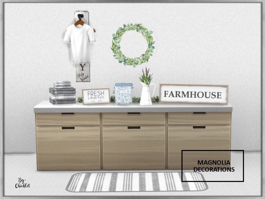 Magnolia Laundry Room Decor Items