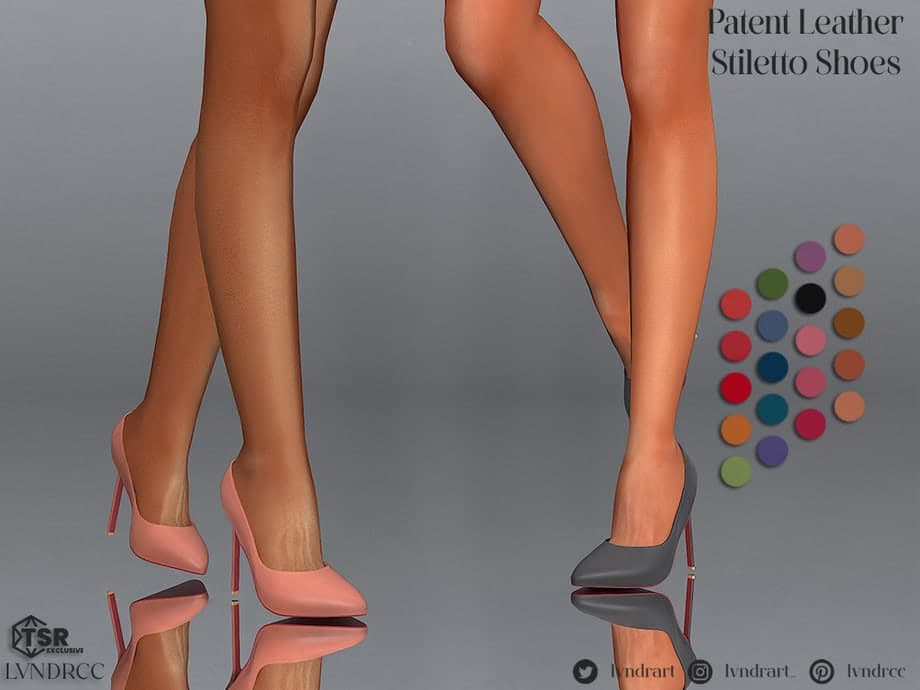 Patent Leather Stiletto Shoes