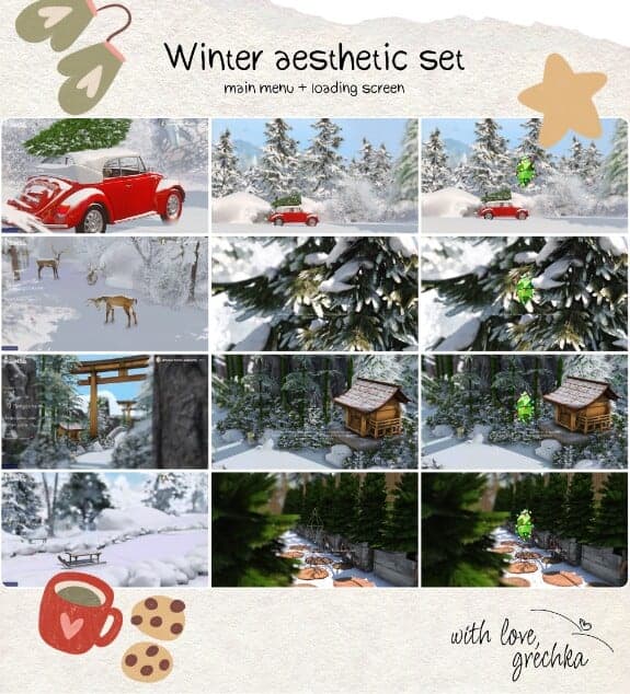 Winter Loading Screen and Main Menu Set and Loading Screen