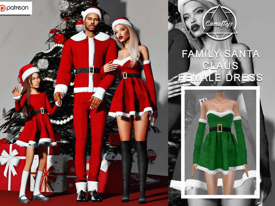 Family Santa Claus Female Dress