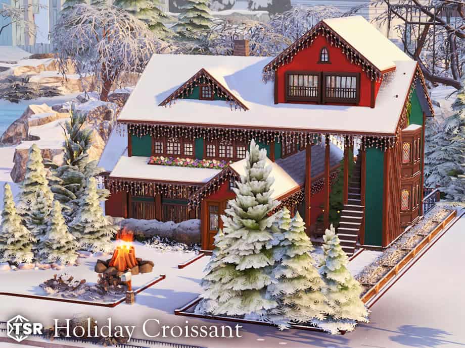 Holiday Croissant Christmas House