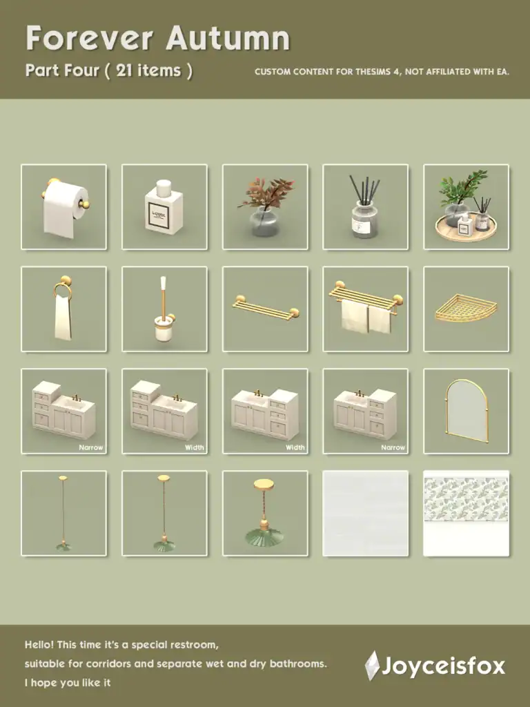 Forever Autumn Bathroom Storage CC