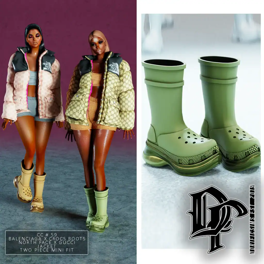 Balenciaga X Crocs Boots