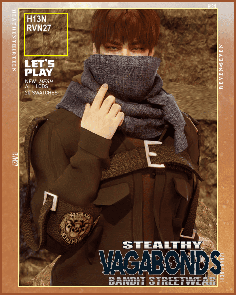 Men’s Full Covered Urban Wrap Scarf Accessory