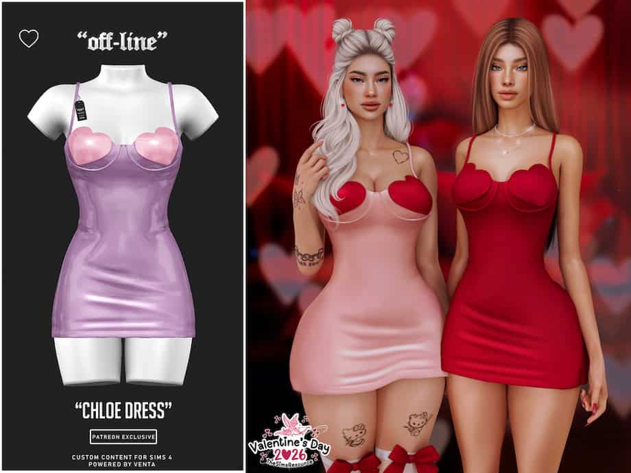 Off-line Chloe Dress