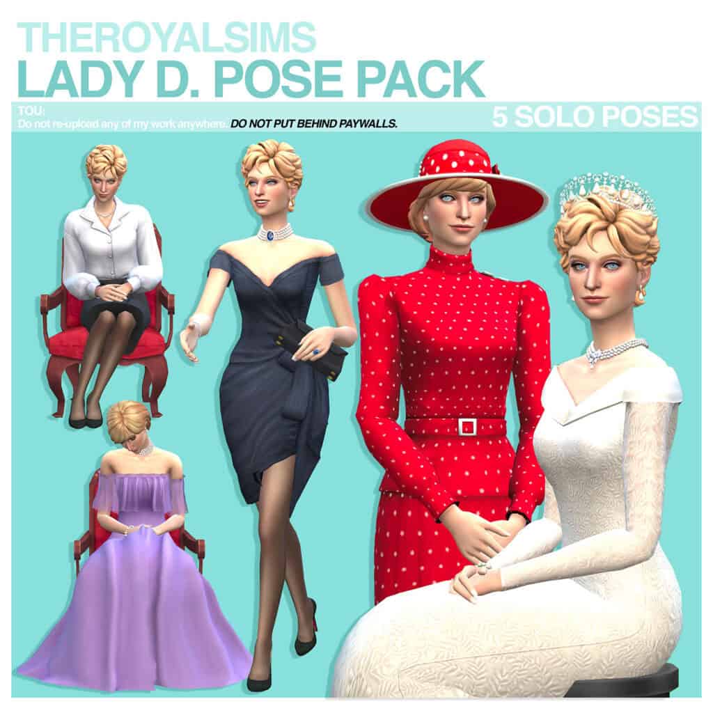 Lady D Pose Pack