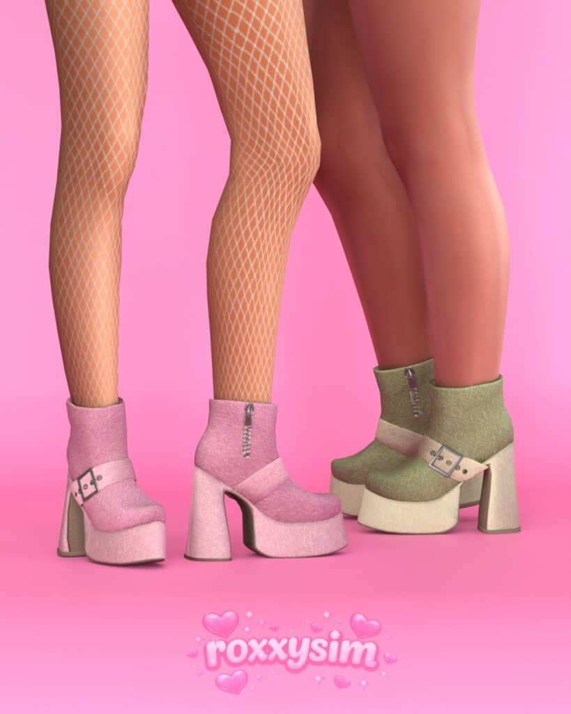 High Heel Platform Boots