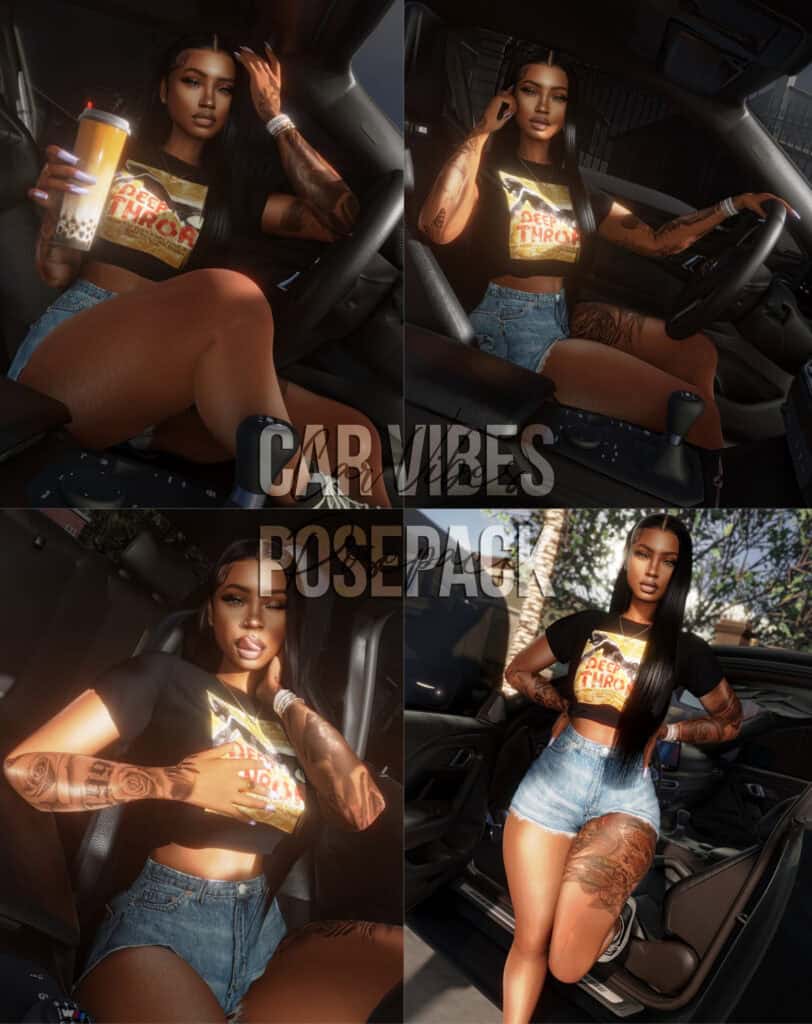 Car Vibes Pose Pack