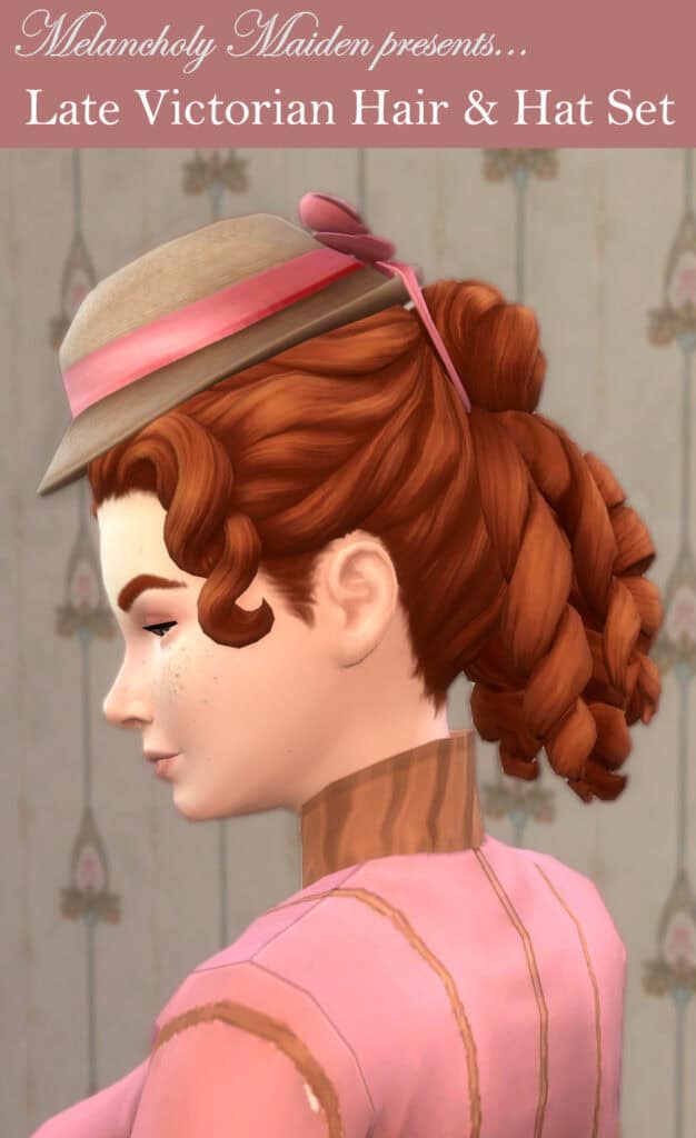 Late Victorian Hair & Hat Set