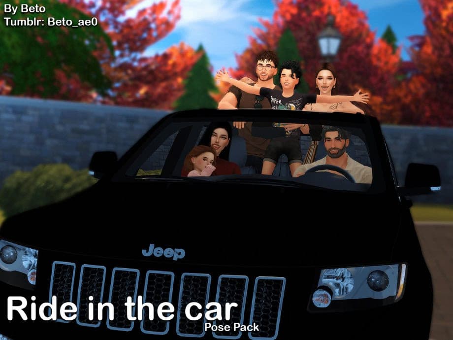 Ride in the Car Pose Pack