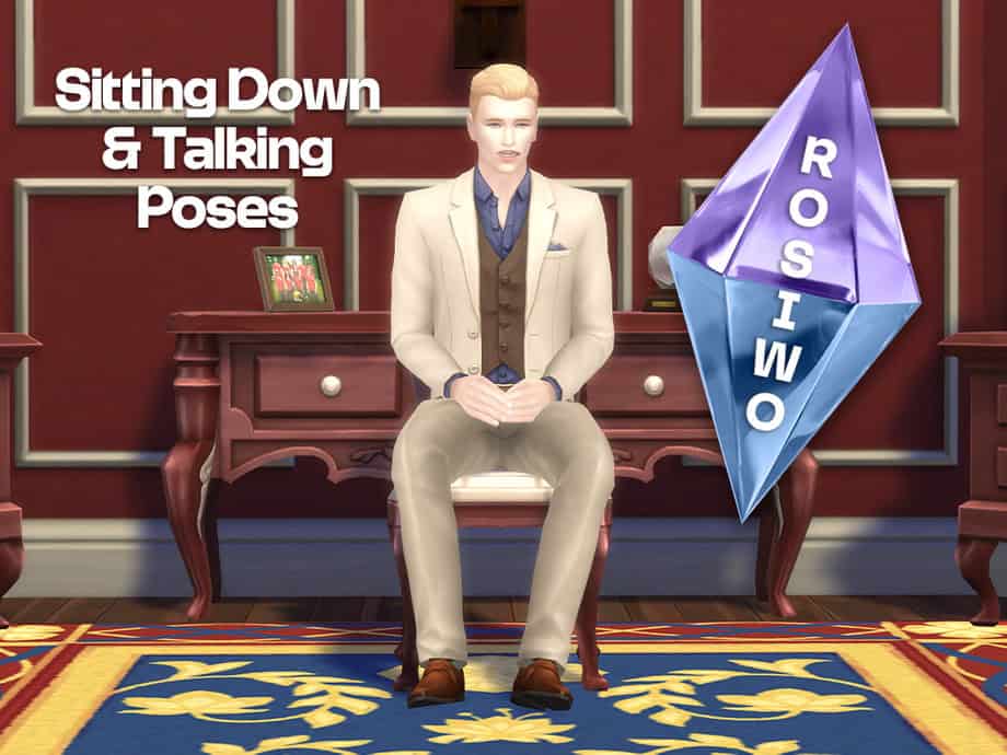 Sitting Down & Talking Poses Collection