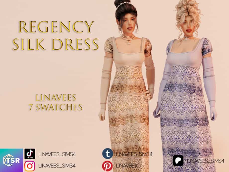 Regency Silk Dress