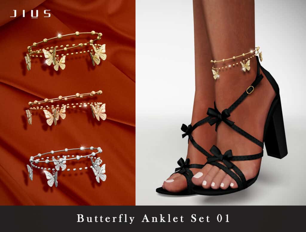 Butterfly Anklet Set 01