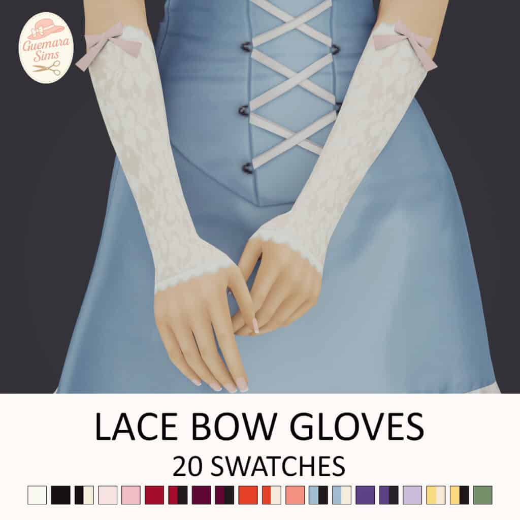 Lace Bow Gloves