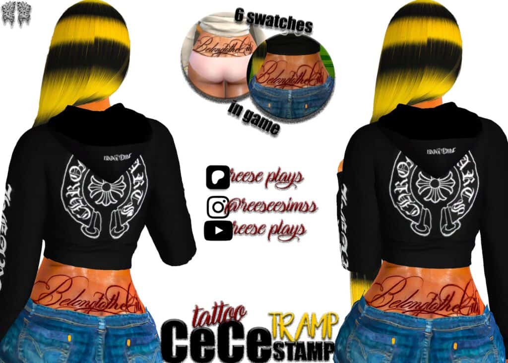 Cece Tramp Stamp Tattoo