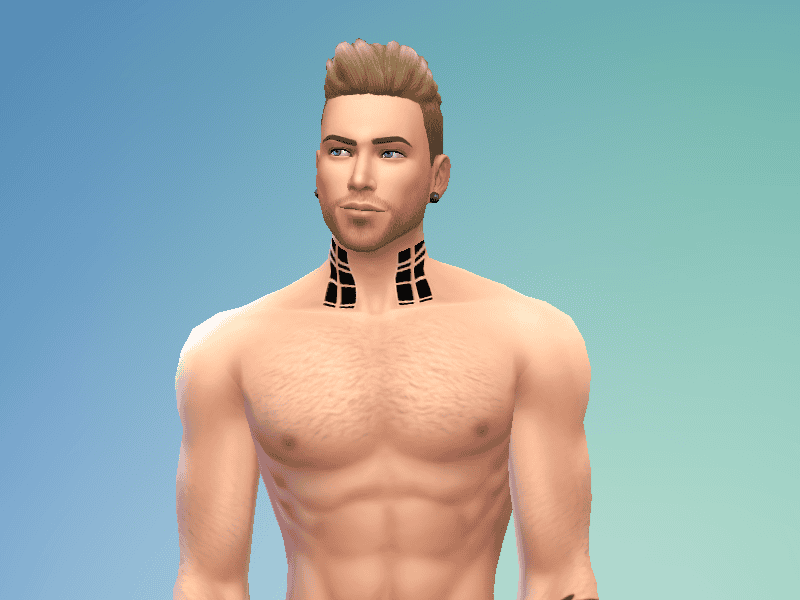 Eric Coulter Neck Tattoo