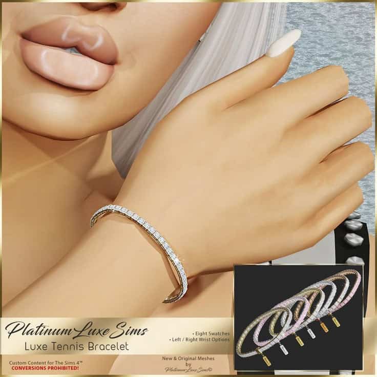 Luxe Tennis Bracelet Accessory