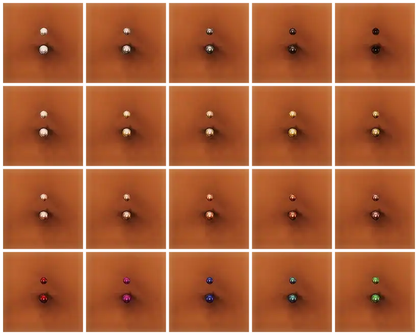 Demure Belly Button Piercing