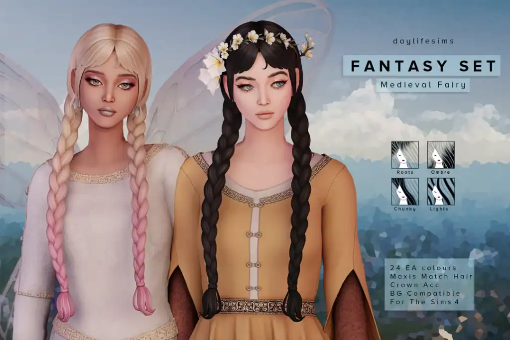Fantasy Fairy Crown Set – Medieval Fairy