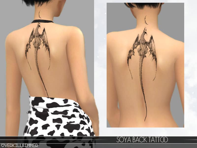 Soya Back Tattoo