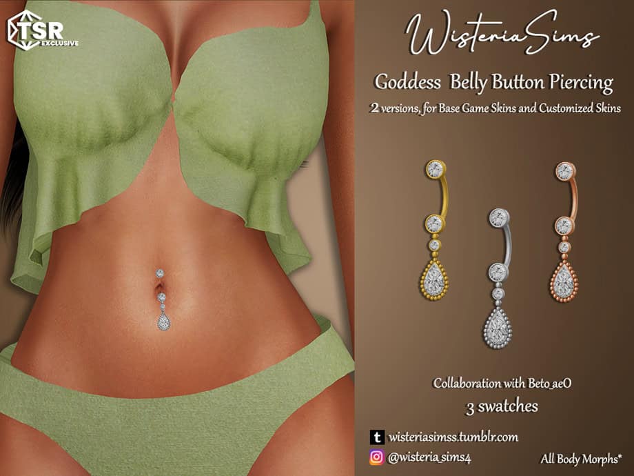 Goddess Belly Button Piercing