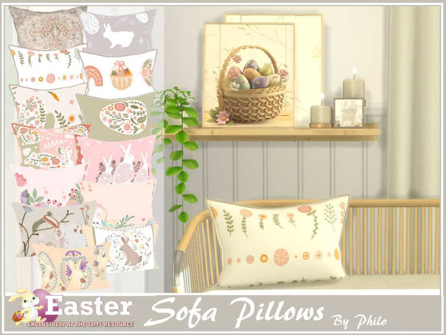 Boho Easter Sofa Pillow