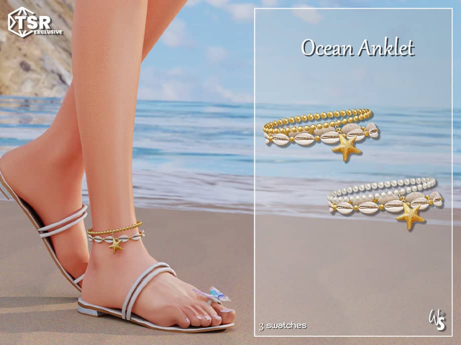 Ocean Ankle Bracelet for Woman