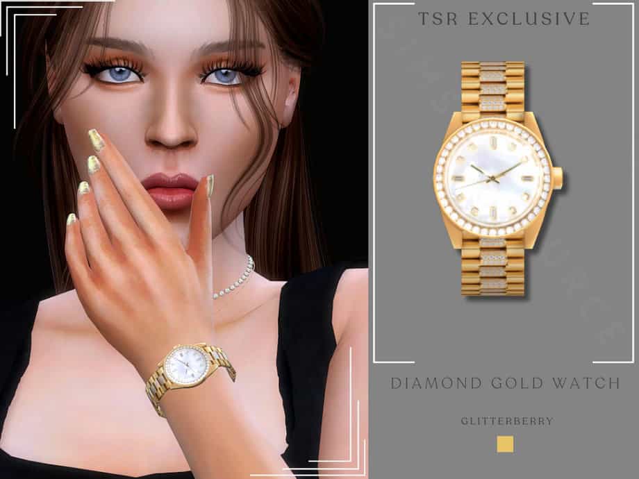 Diamond Gold Watch