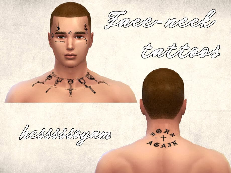 Face-Neck Tattoos