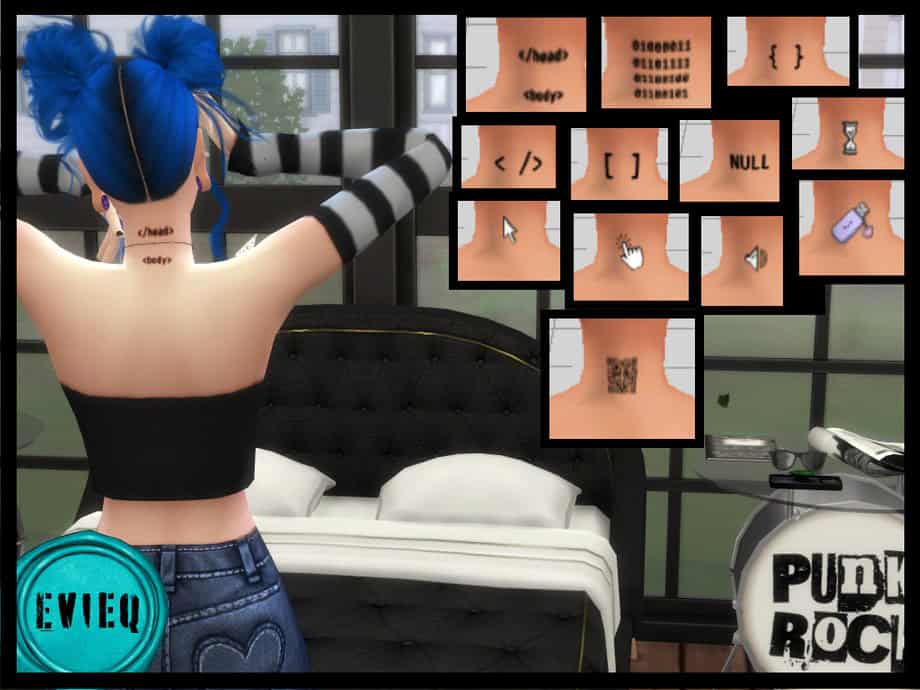 Coder Neck Tattoo