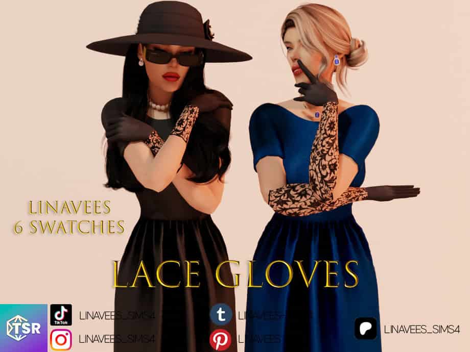 Amalia Lace Gloves