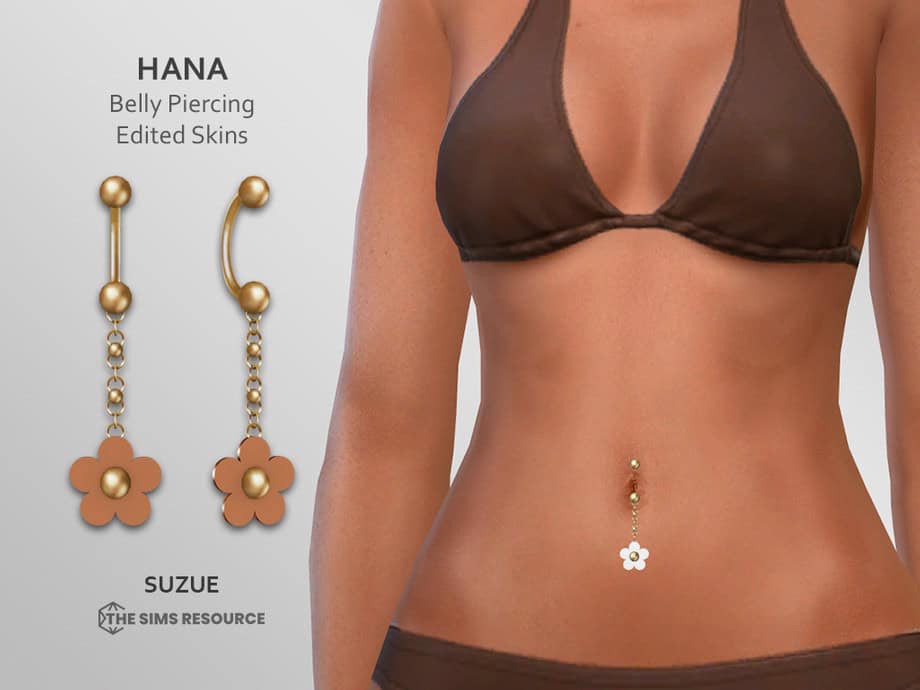 Hana Belly Piercing Edited Skins