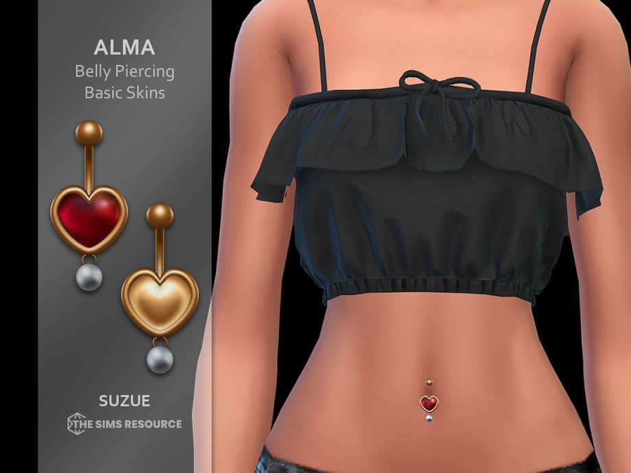 Alma Belly Piercing Basic Skins