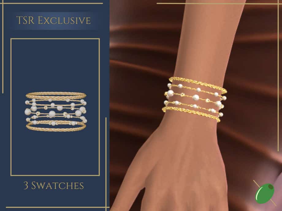 Keera Pearl Stacked Bracelet V3
