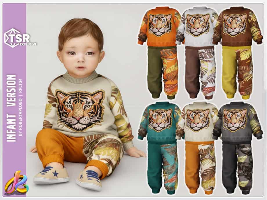 Infant Boy Set – Tiger Style Cozy Outfit