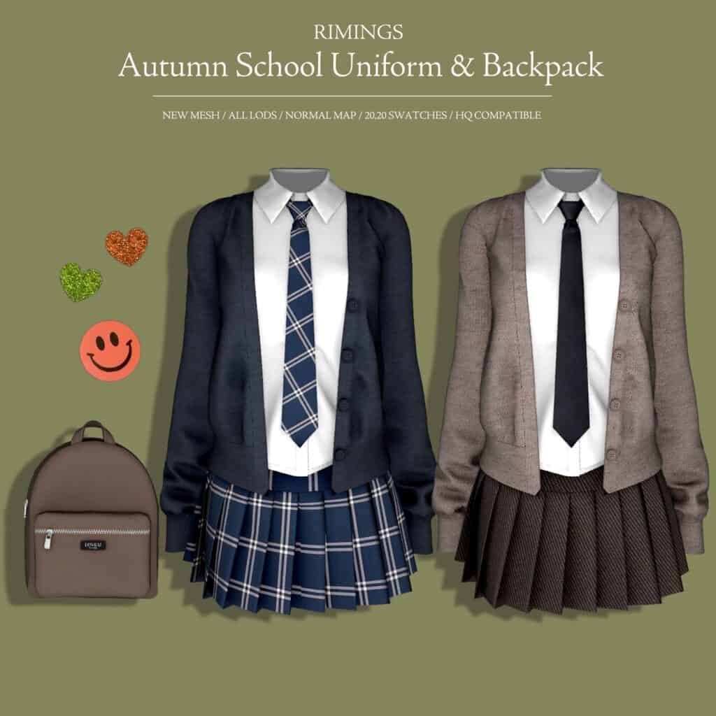 Autumn School Uniform & Backpack