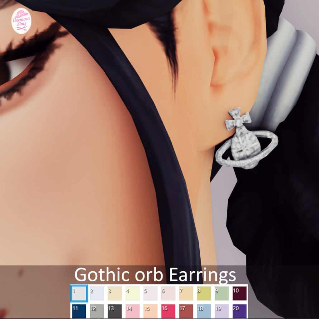 Gothic Orb Earrings