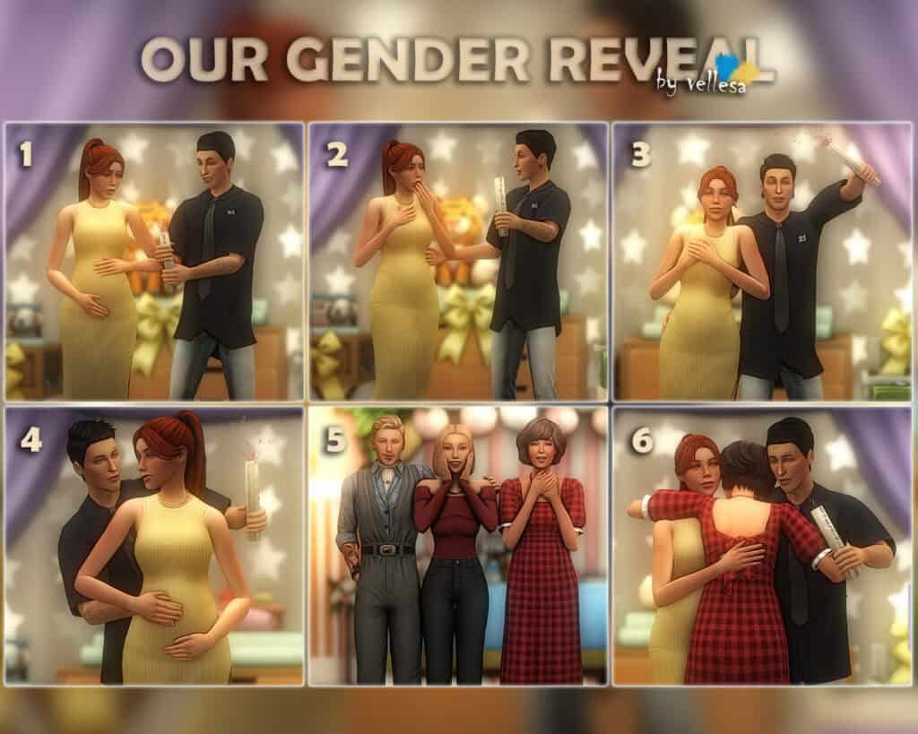 Our Gender Reveal Pose Pack