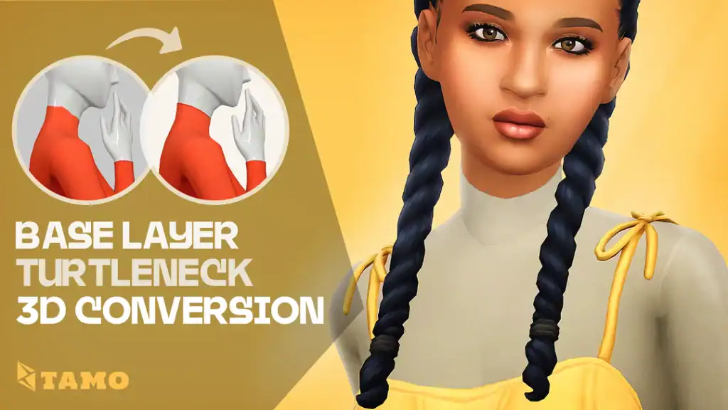 Base Layer Turtleneck 3D Conversion