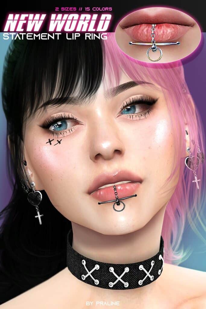New World Statement Lip Ring