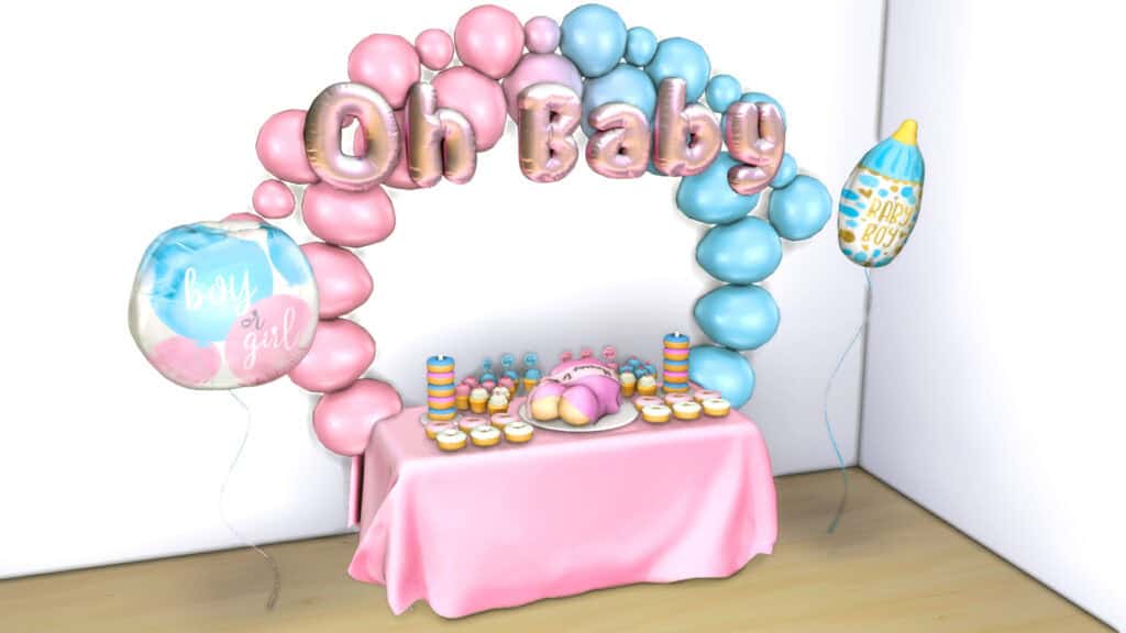 Baby Shower Gender Reveal Set