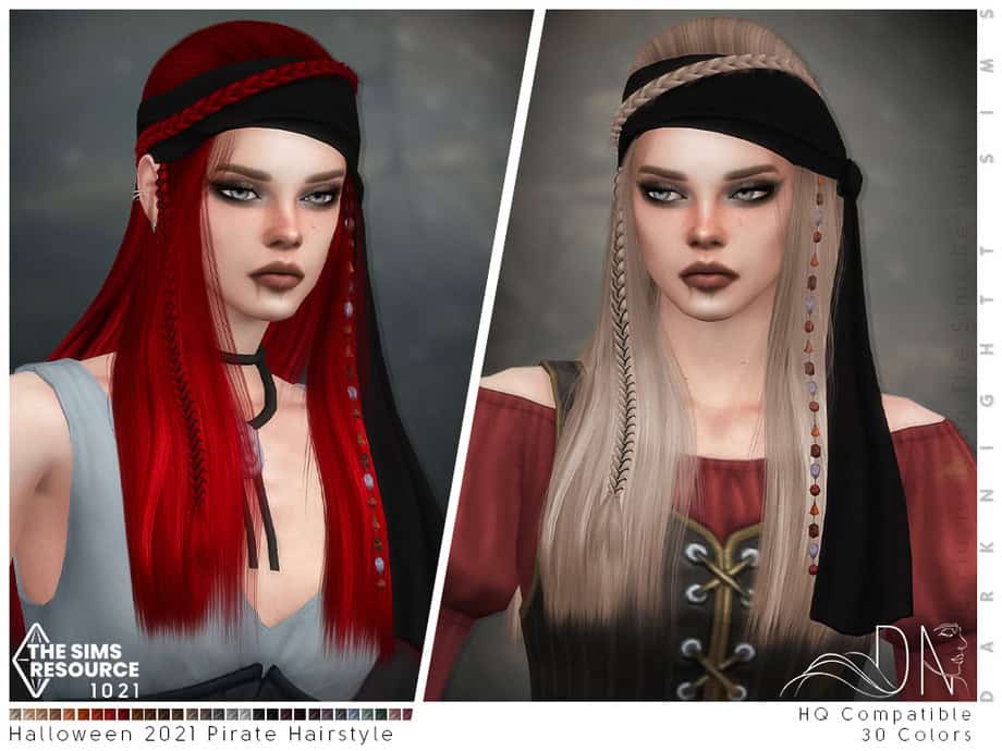 Halloween 2021- Pirate Hairstyle